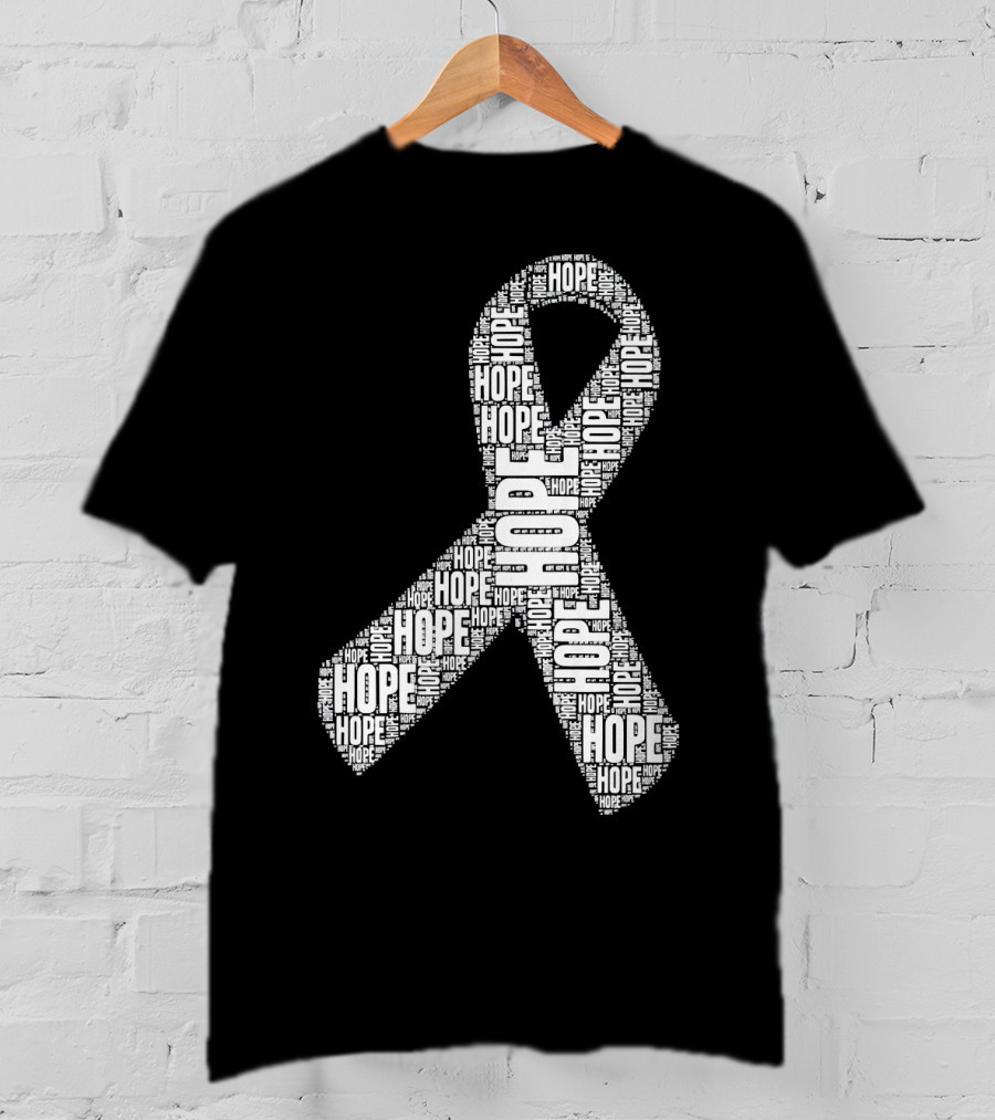 Hope Ribbon Lung Cancer Awareness T-Shirt