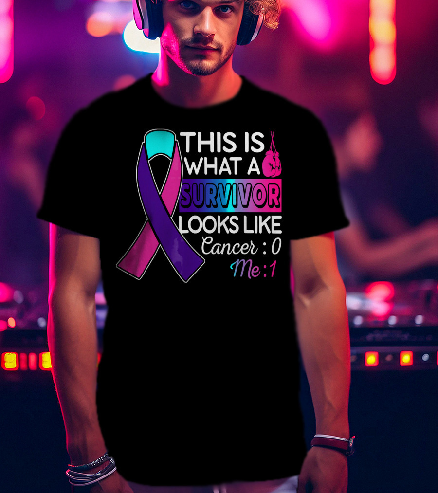 This Is What A Survivor Looks Like Cancer: 0 Me: 1 T-Shirt