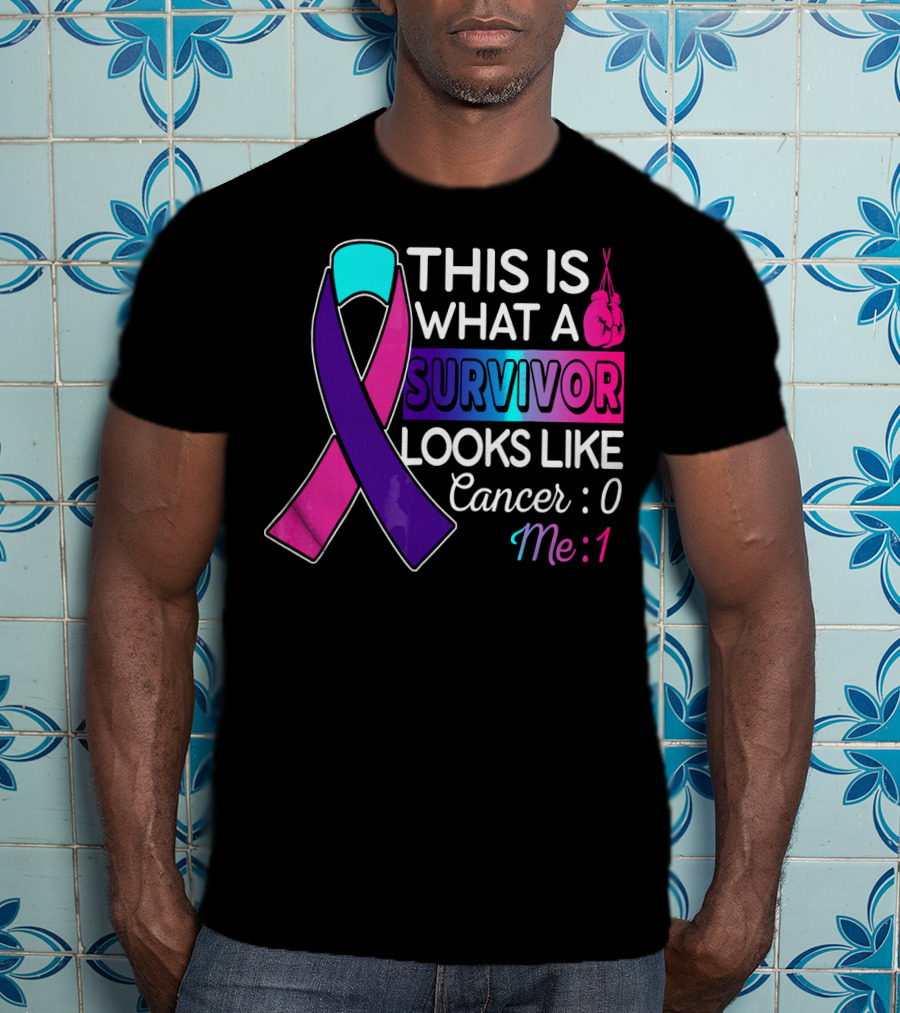 This Is What A Survivor Looks Like Cancer: 0 Me: 1 T-Shirt