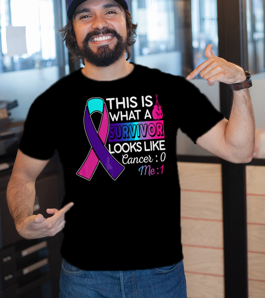 This Is What A Survivor Looks Like Cancer: 0 Me: 1 T-Shirt