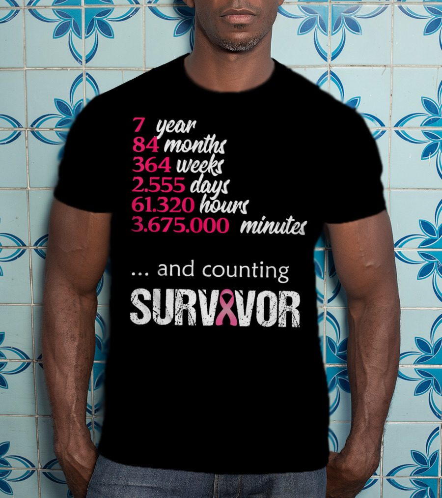 7 Year Survivor Breast Cancer And Counting T-Shirt