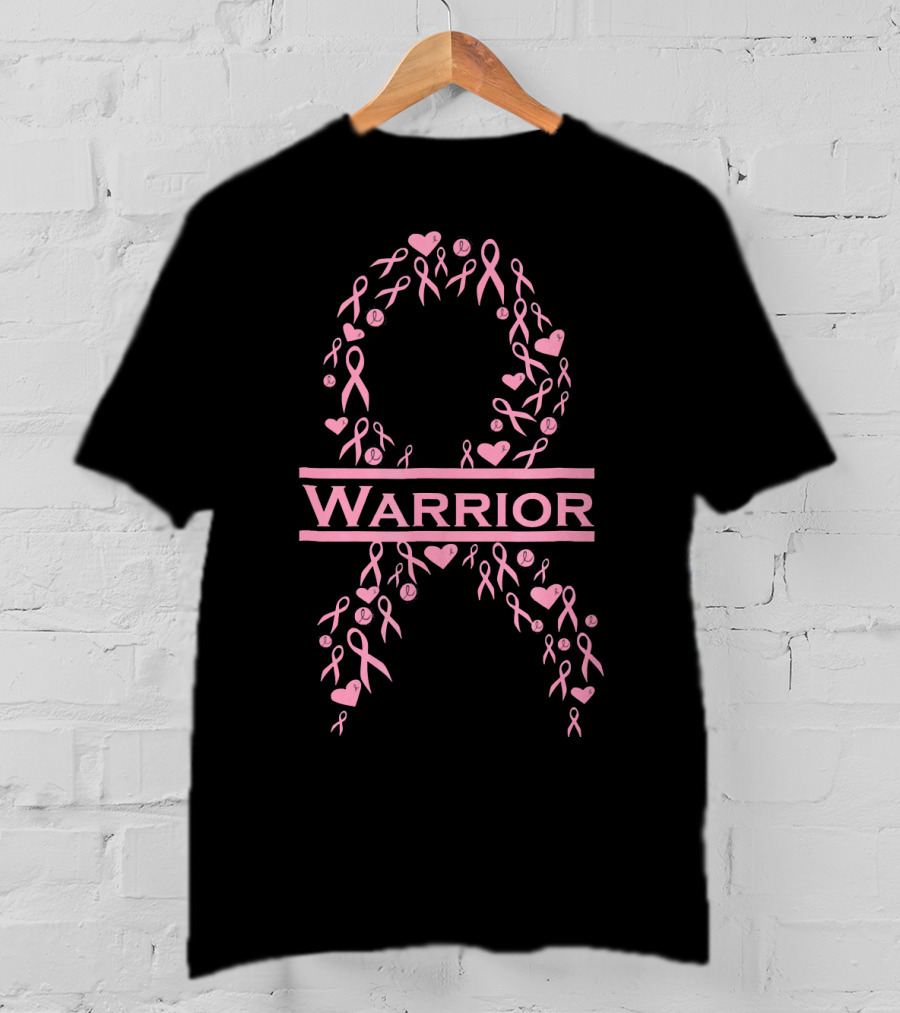 Breast Cancer Awareness Pink Ribbon Warrior T-Shirt