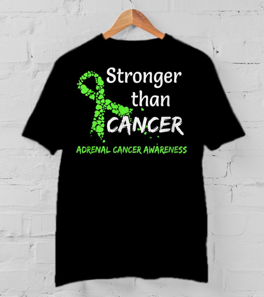 Stronger Than Cancer Adrenal Cancer Awareness T-Shirt