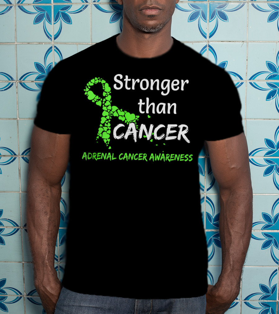 Stronger Than Cancer Adrenal Cancer Awareness T-Shirt