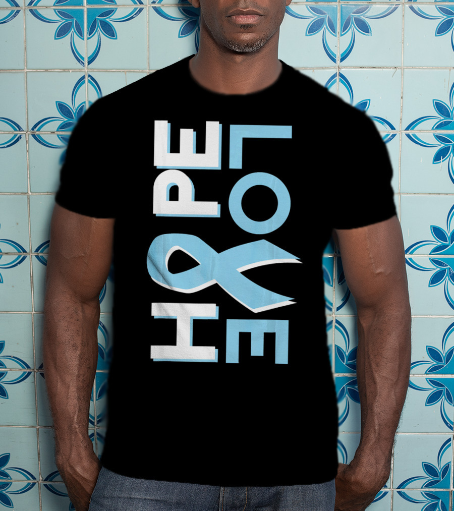Hope Love Prostate Cancer Awareness Fight Cancer T-Shirt