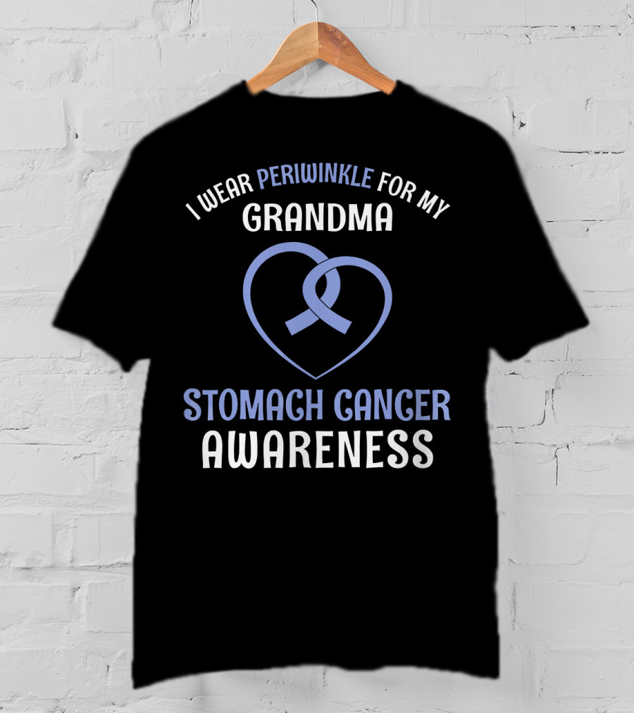 I Wear Periwinkle For My Grandma Stomach Cancer Awareness T-Shirt
