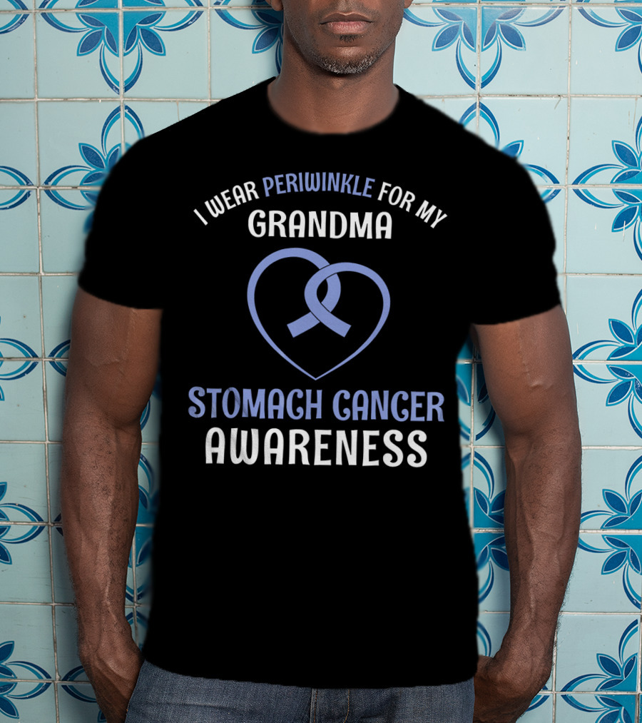 I Wear Periwinkle For My Grandma Stomach Cancer Awareness T-Shirt