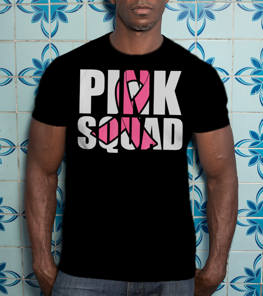 PINK SQUAD Breast Cancer Awareness T-Shirt