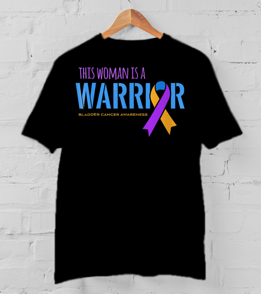 This Woman Is A Warrior Bladder Cancer Awareness T-Shirt