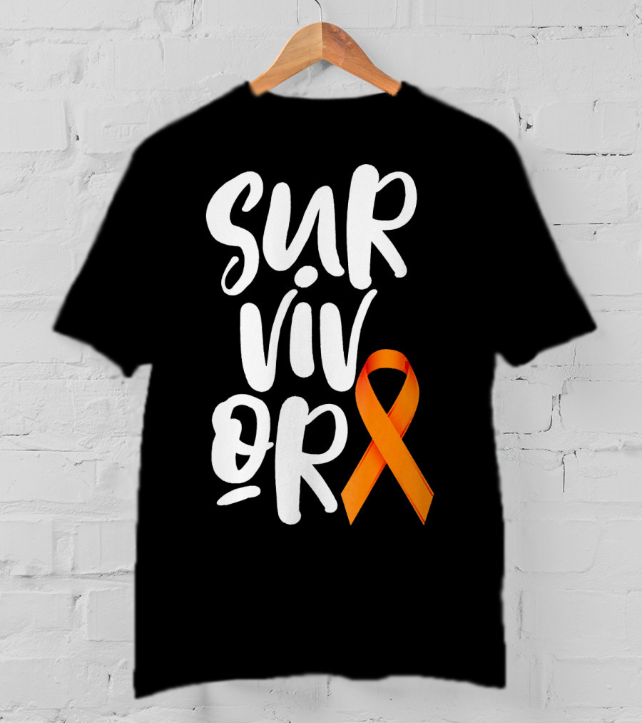 Leukemia Cancer Survivor Orange T-Shirt