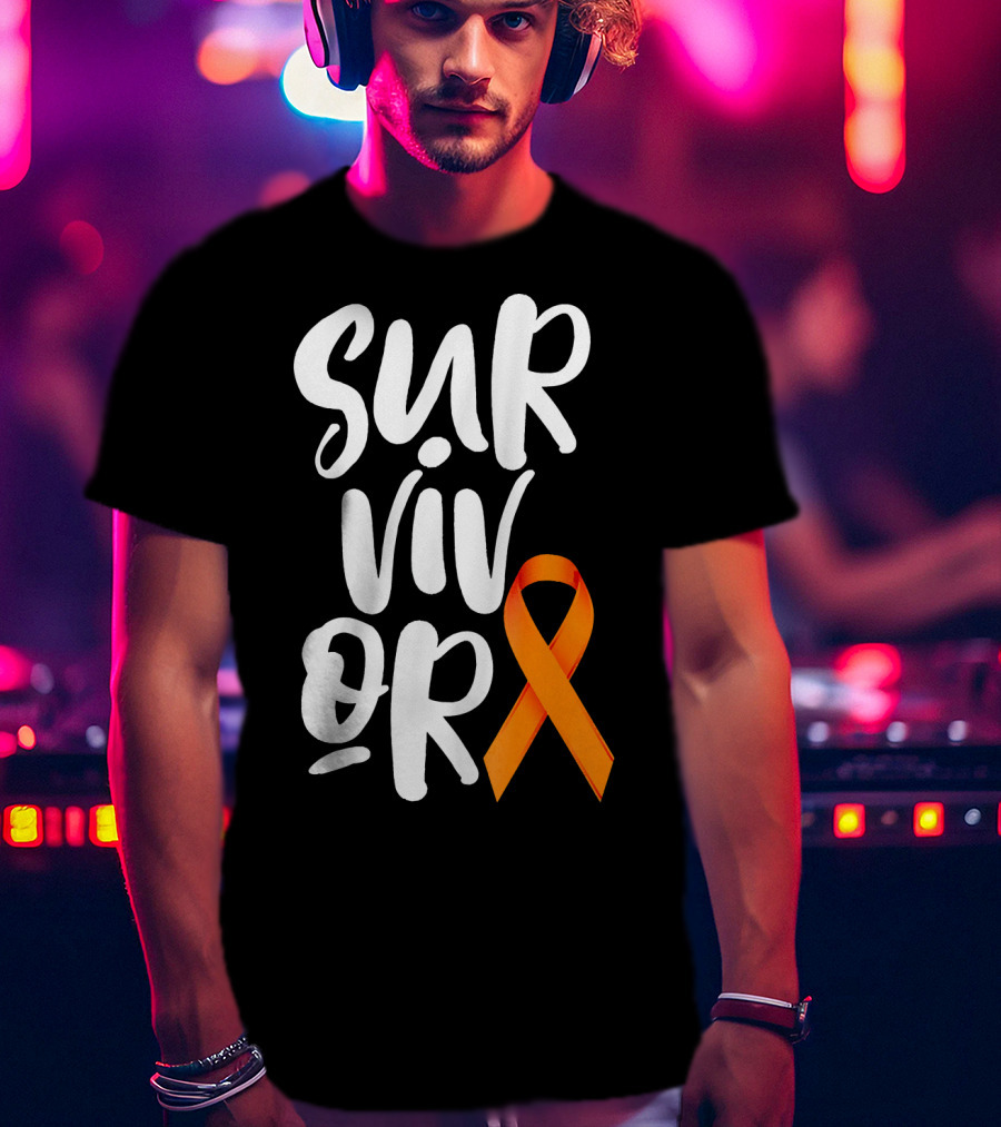 Leukemia Cancer Survivor Orange T-Shirt