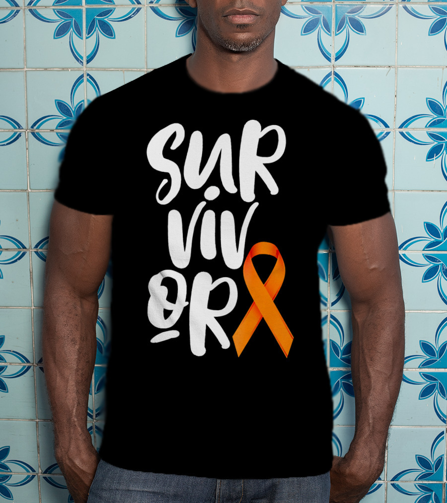 Leukemia Cancer Survivor Orange T-Shirt