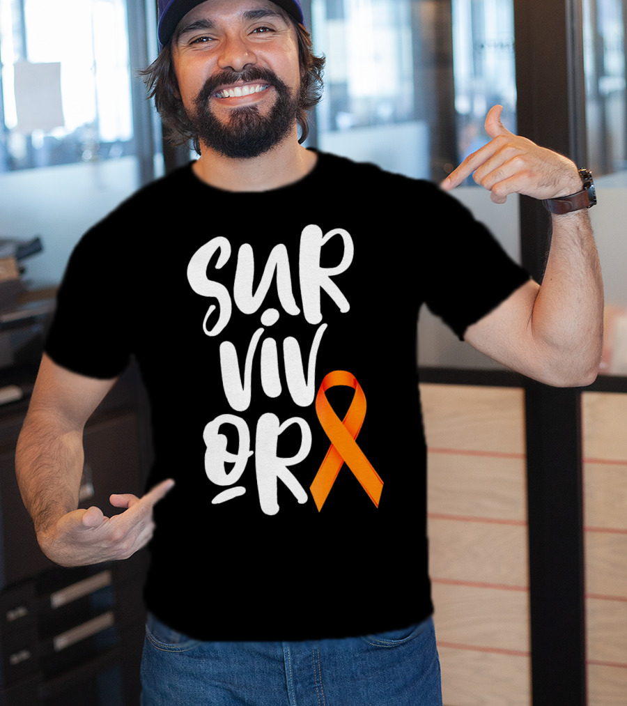 Leukemia Cancer Survivor Orange T-Shirt