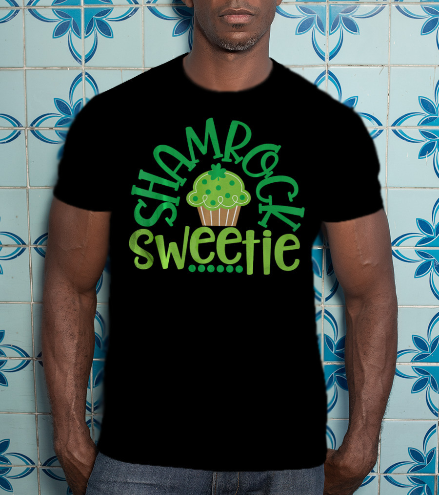 Shamrock Sweetie Green Cupcake St. Patrick's Day T-Shirt