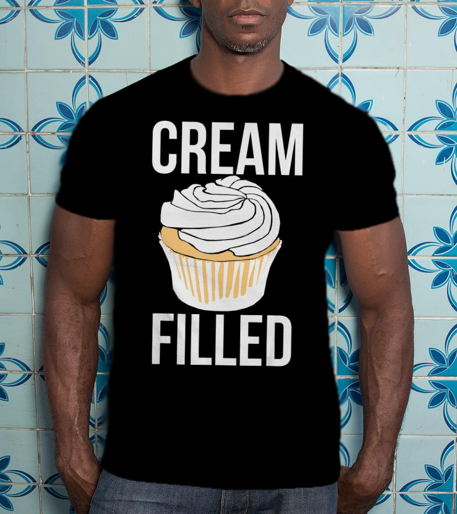 Cream Filled Funny Cupcake Crude T-Shirt
