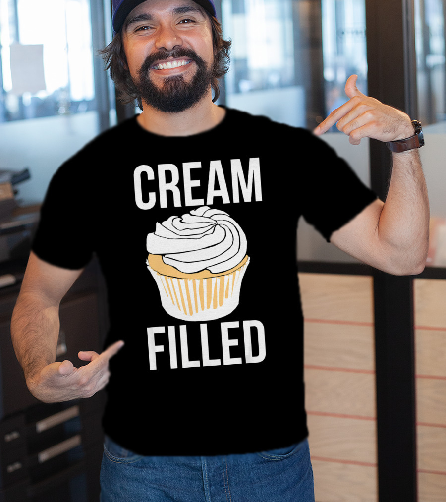 Cream Filled Funny Cupcake Crude T-Shirt