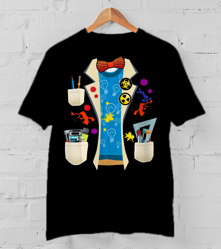 Halloween Mad Chemist Scientist DIY Costume Elements And Tools T-Shirt