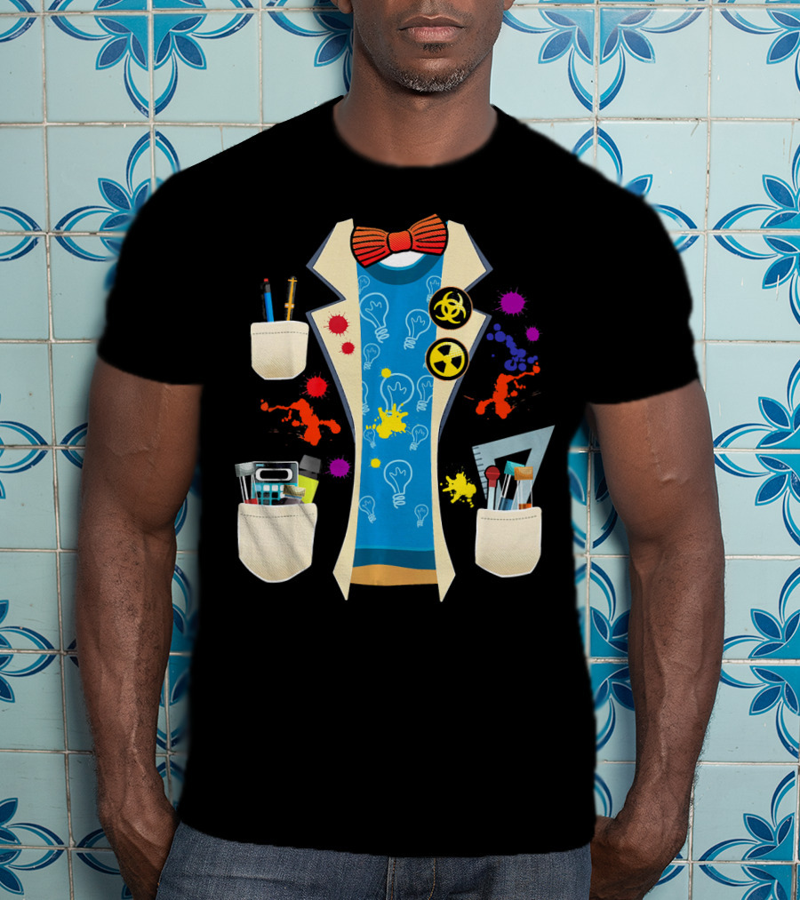 Halloween Mad Chemist Scientist DIY Costume Elements And Tools T-Shirt