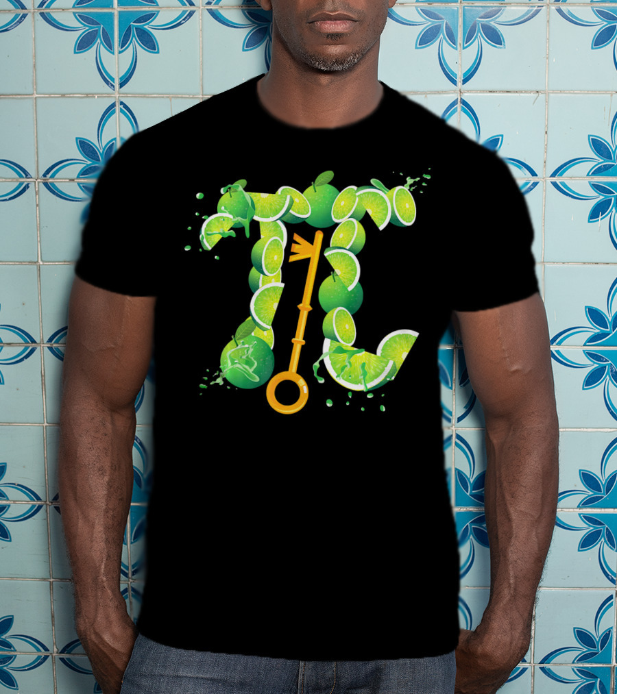 Key Lime Pi Day Pun Science Marc Key Lime Slices And Math T-Shirt