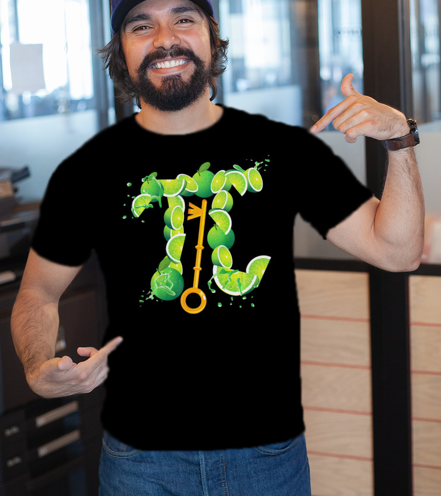 Key Lime Pi Day Pun Science Marc Key Lime Slices And Math T-Shirt