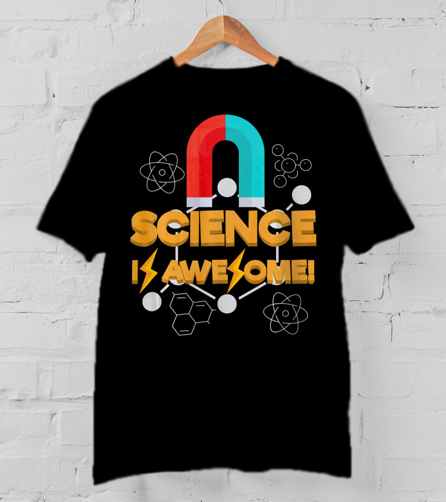 Science Is Awesome Magnet Chemistry Atomic Symbols T-Shirt