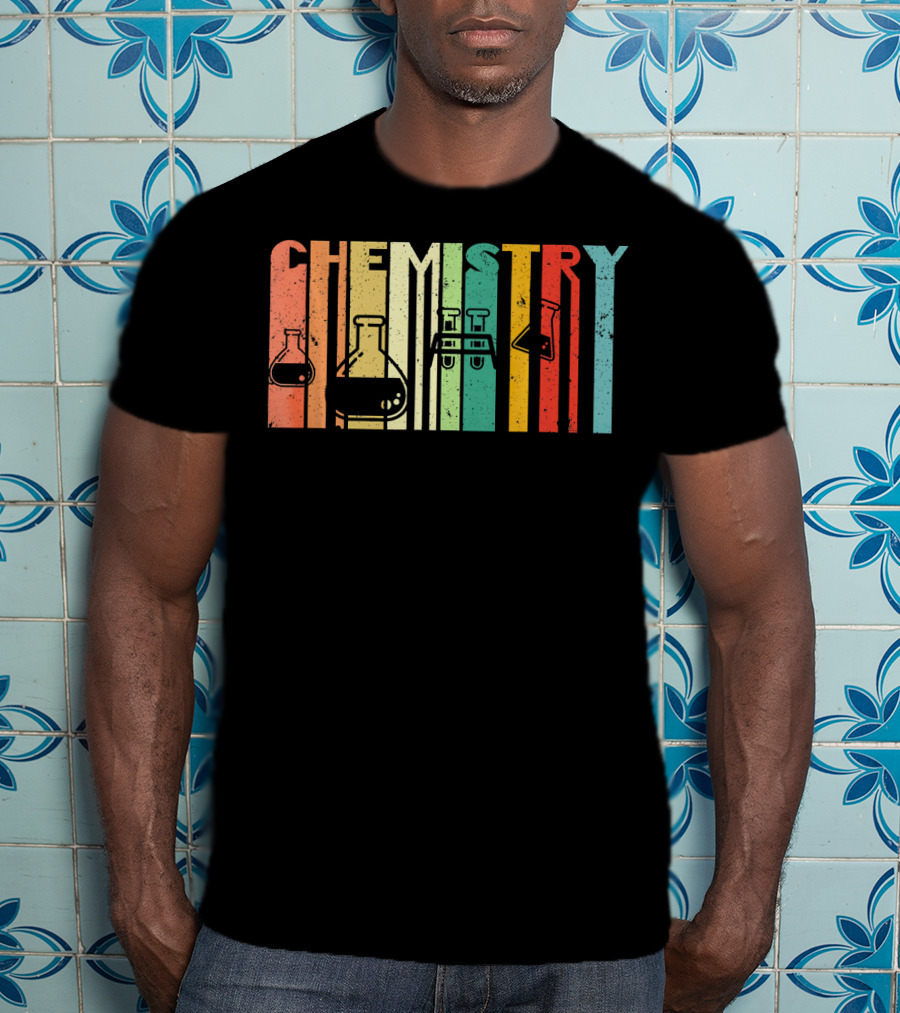 Chemistry Funny Science Student Vintage Laboratory Glassware T-Shirt