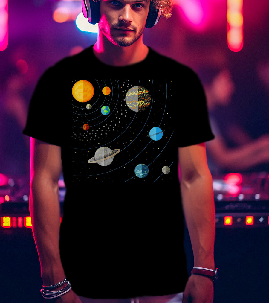 Our Solar System Science Education Planets And Orbits T-Shirt
