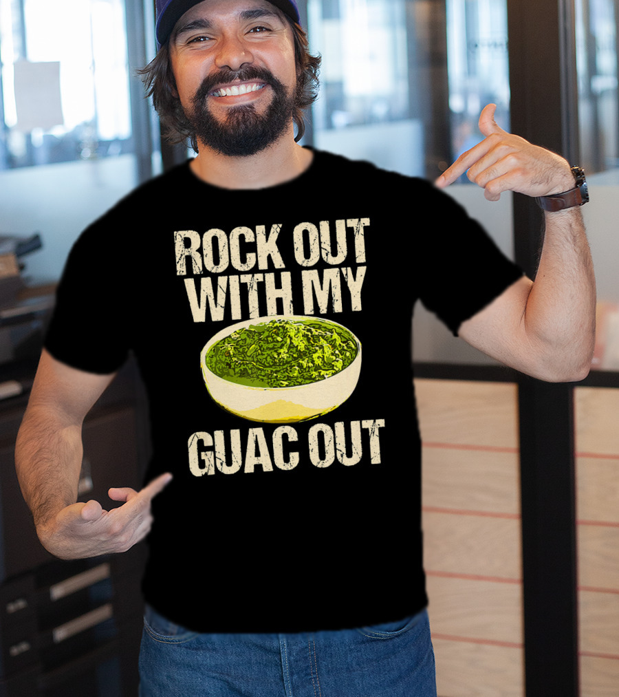 Rock Out With My Guac Out Guacamole Dipp Bowl T-Shirt