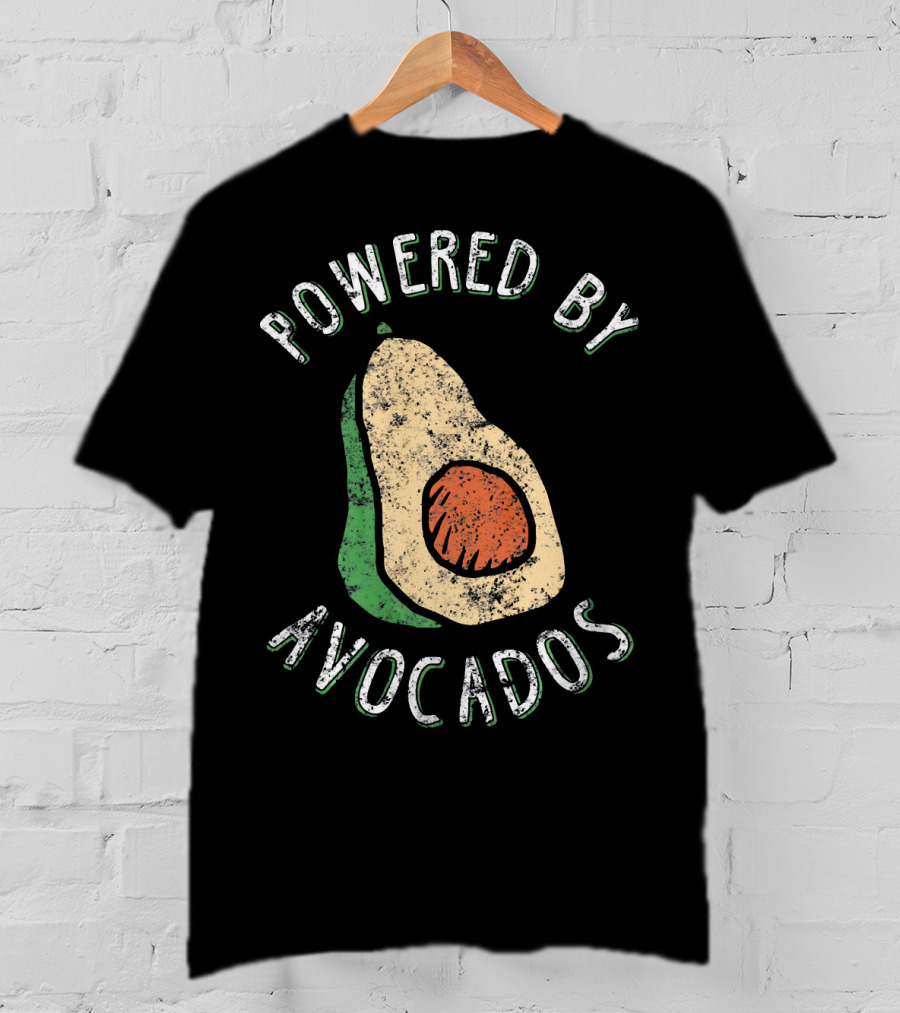 Powered By Avocados Cute Guacamole Lover Cinco De T-Shirt