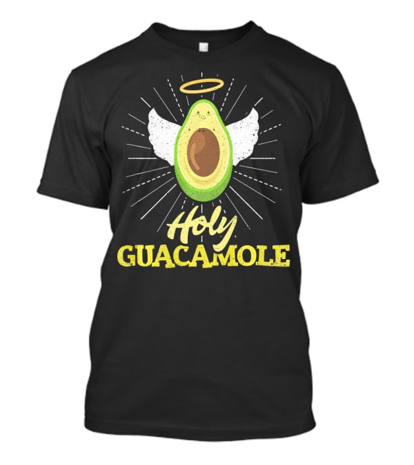 Holy Guacamole Angel Avocado With Halo And Wings T-Shirt