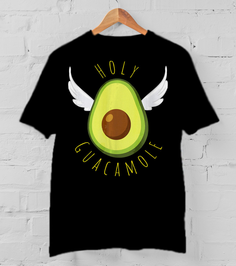 Holy Guacamole Avocado Angel Wings T-Shirt
