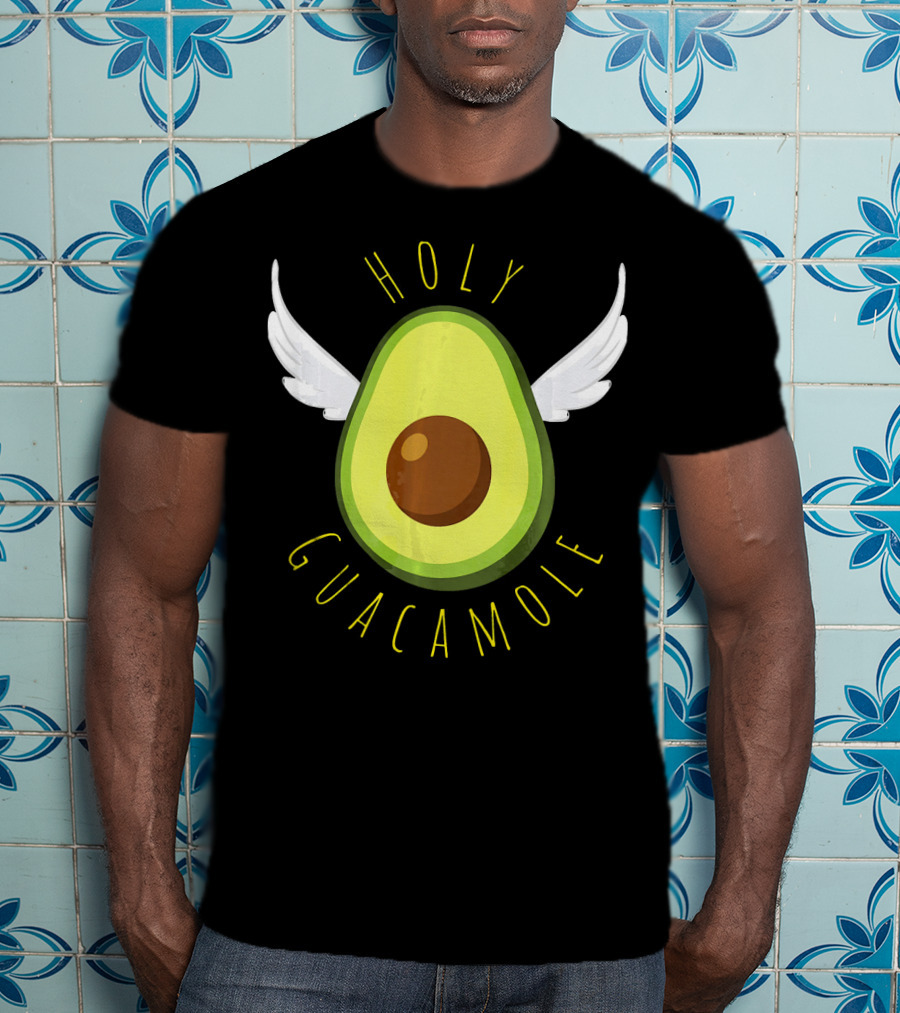 Holy Guacamole Avocado Angel Wings T-Shirt