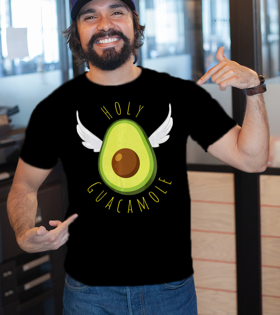 Holy Guacamole Avocado Angel Wings T-Shirt