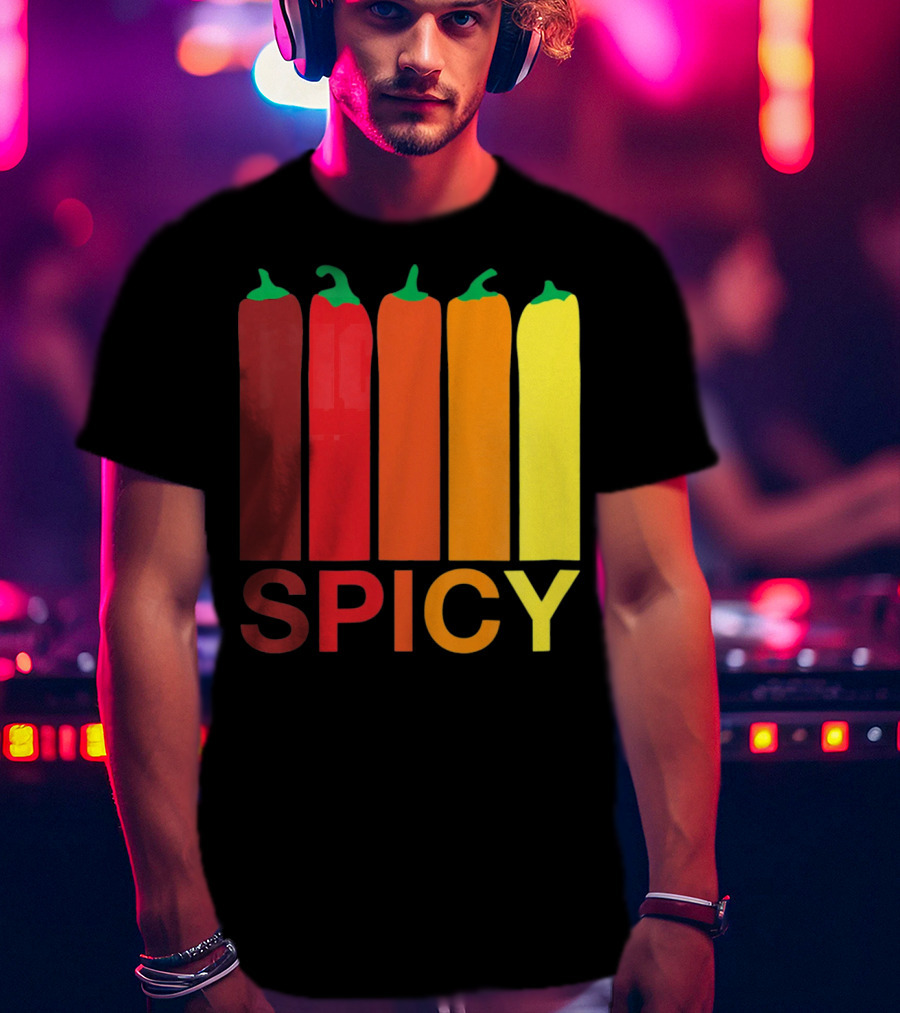 Hannah Hart Spicy Peppers Multicolor T-Shirt