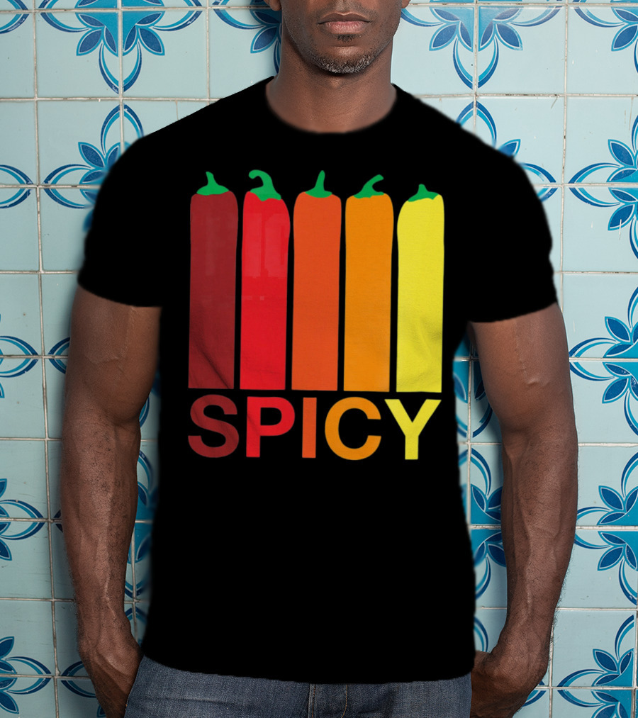 Hannah Hart Spicy Peppers Multicolor T-Shirt