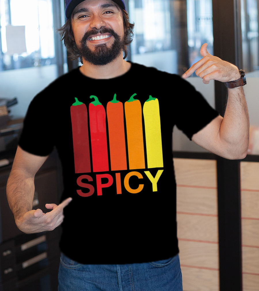 Hannah Hart Spicy Peppers Multicolor T-Shirt