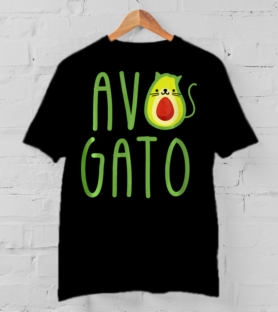 Funny Avogato Cat Cute Guacamole Avocado T-Shirt