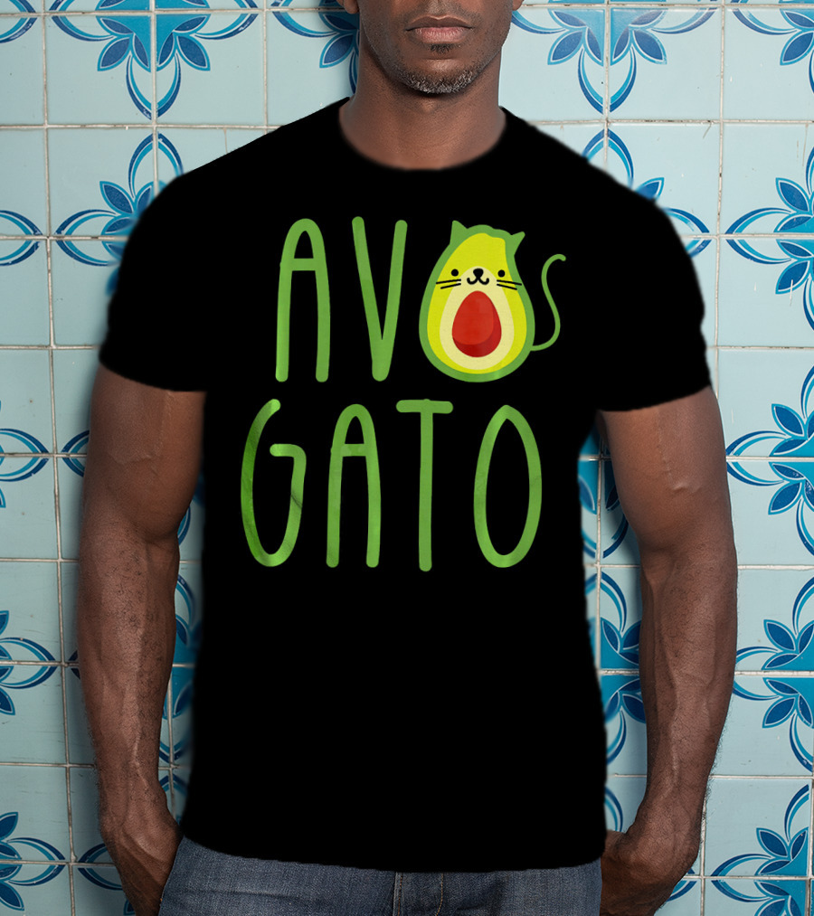 Funny Avogato Cat Cute Guacamole Avocado T-Shirt
