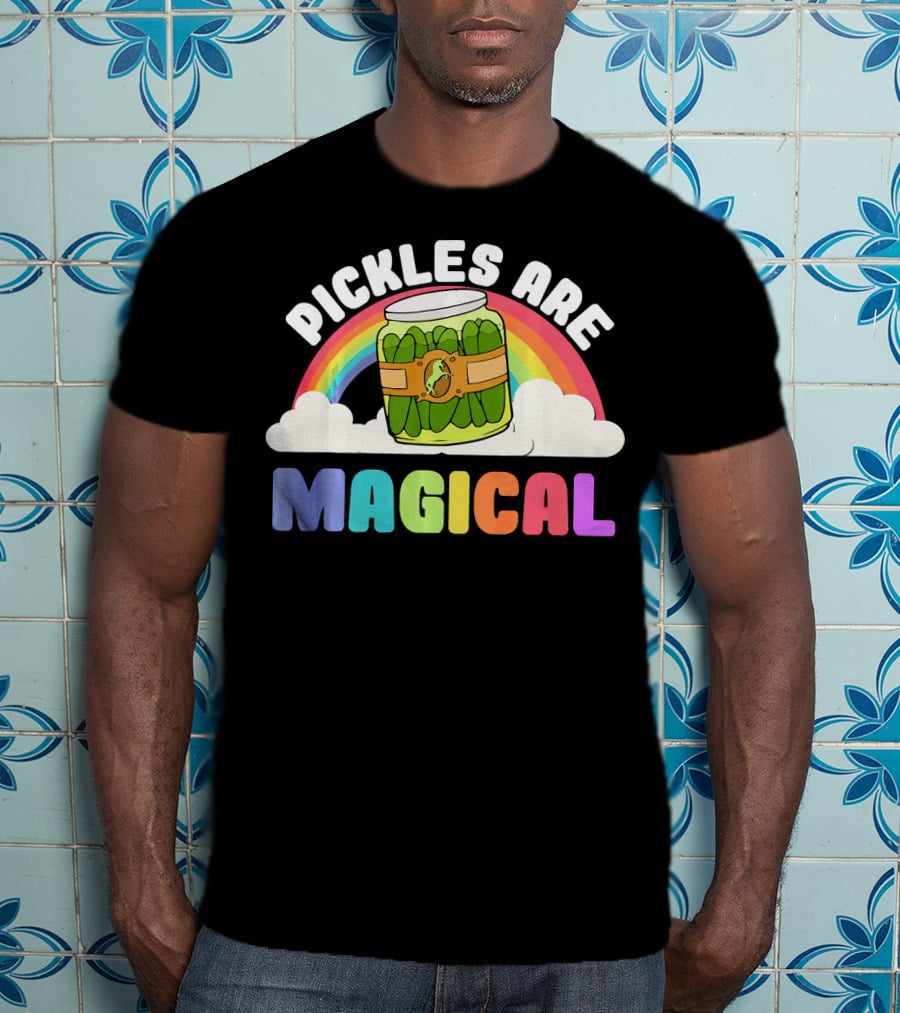 Rainbow Pickles Are Magical Clouds T-Shirt