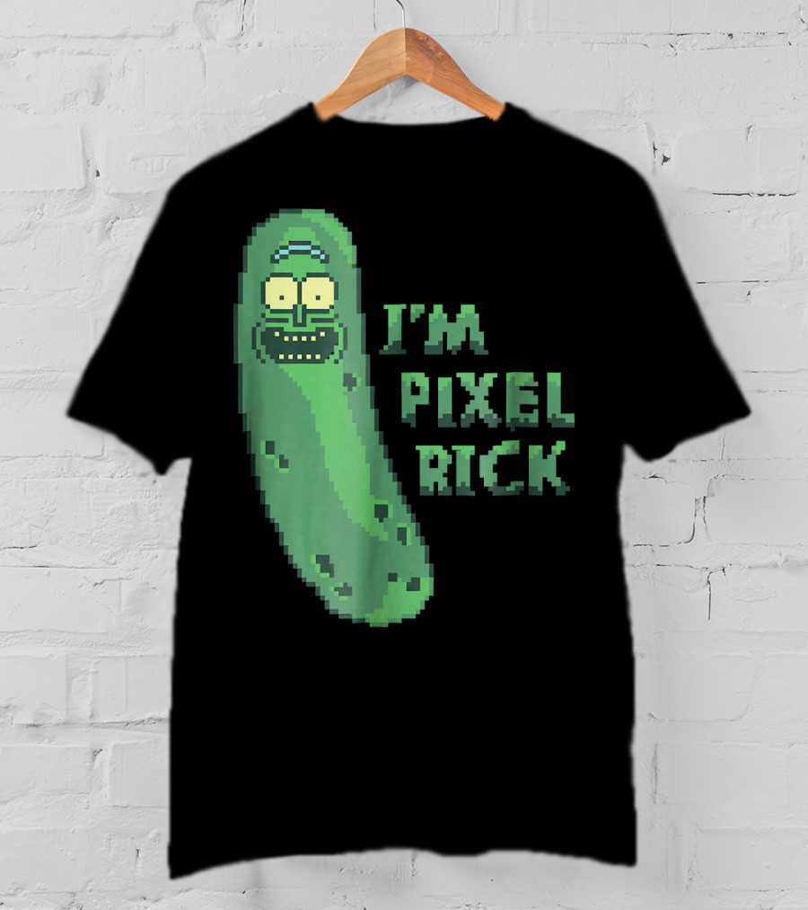 Mademark X Rick And Morty I'm Pixel Rick Pickle T-Shirt