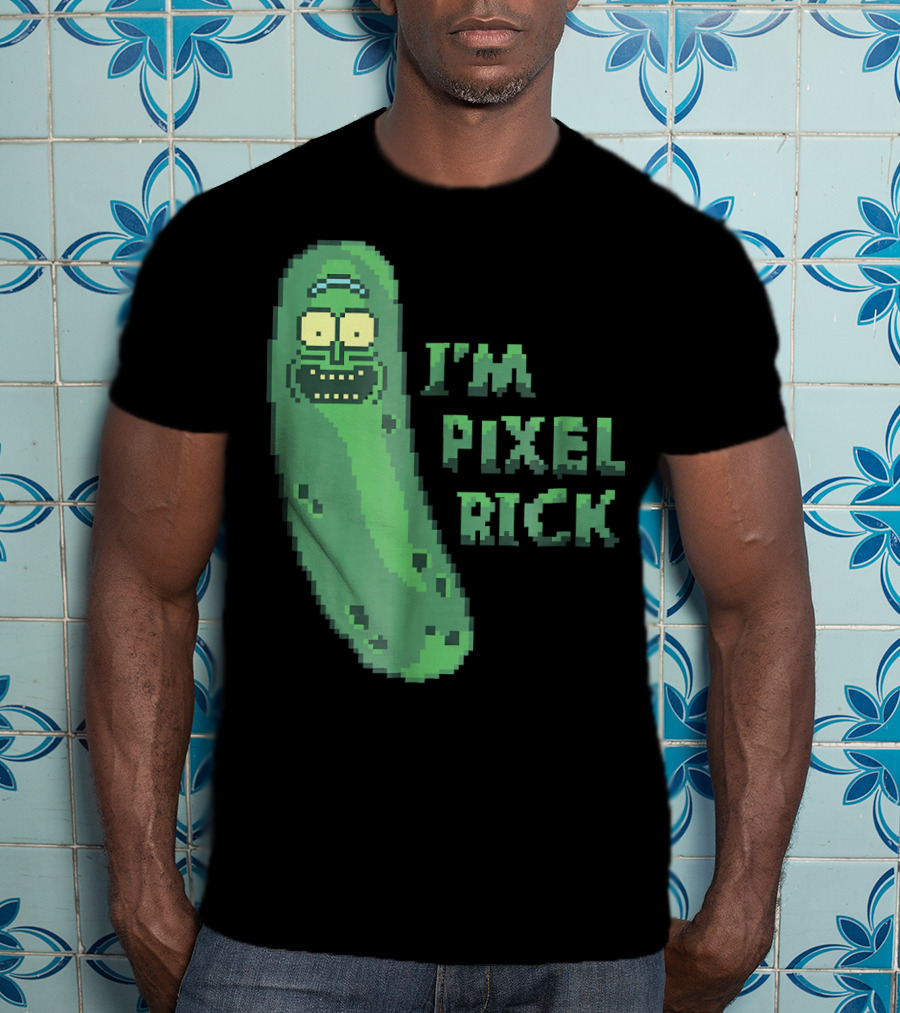 Mademark X Rick And Morty I'm Pixel Rick Pickle T-Shirt