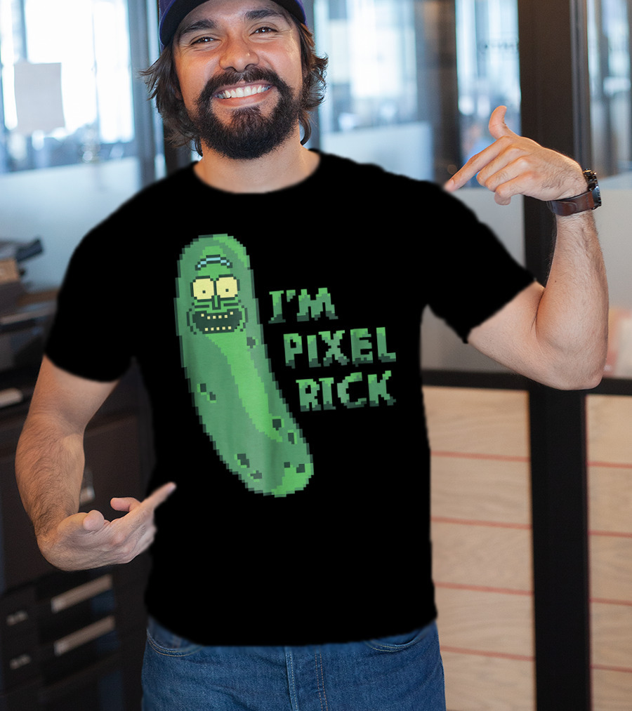 Mademark X Rick And Morty I'm Pixel Rick Pickle T-Shirt