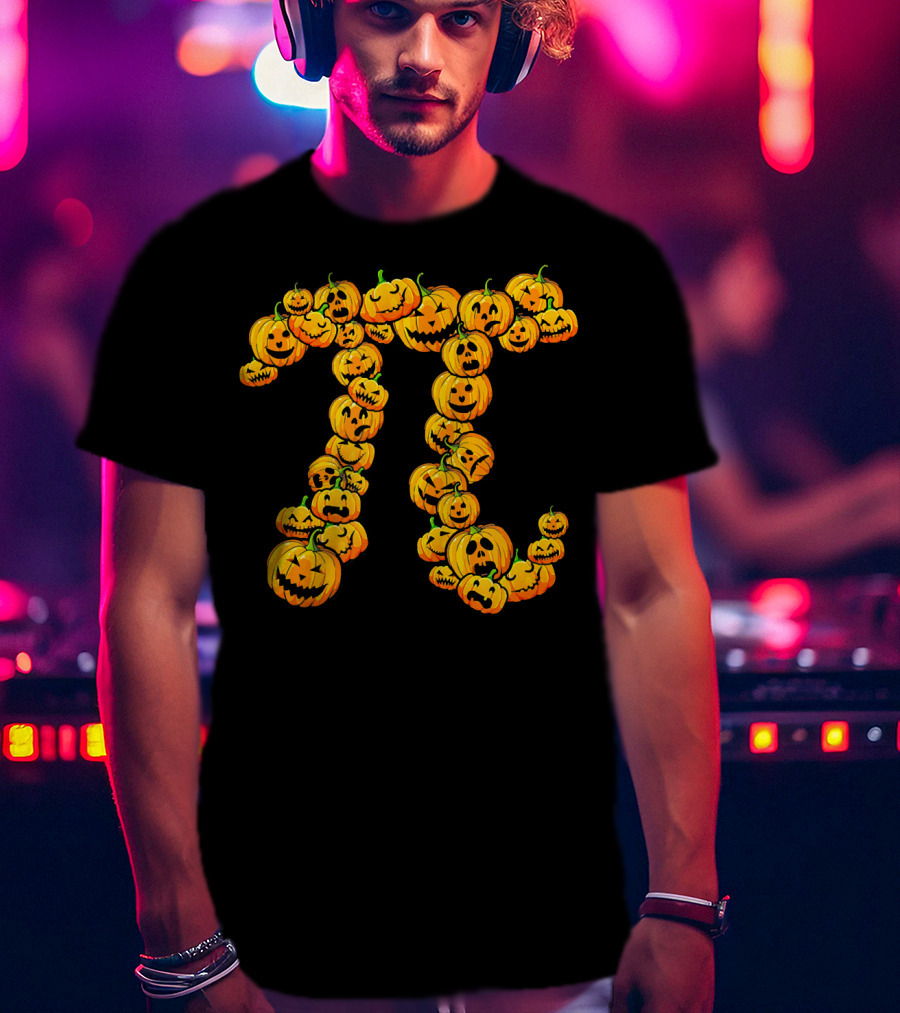 Pumpkin Pi Pie Thanksgiving Dessert Math Jack-O'-Lanterns T-Shirt