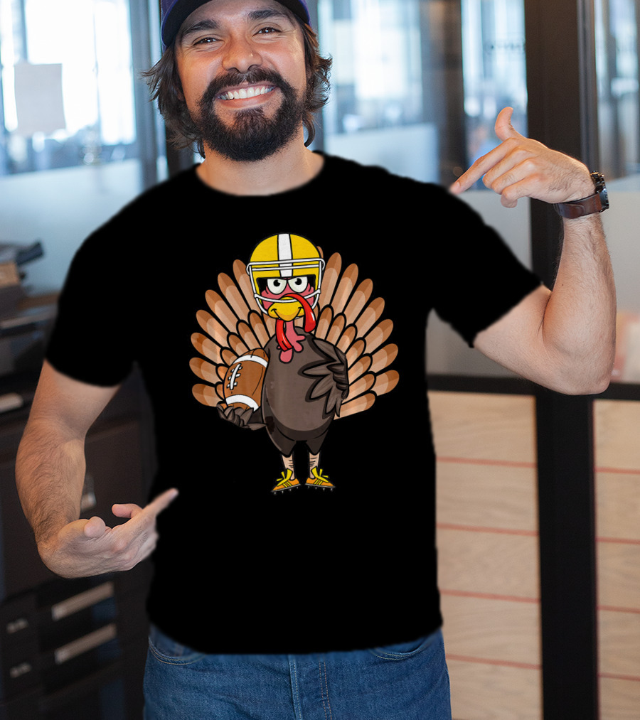 Thanksgiving Turkey Bowl Football Turkey T-Shirt