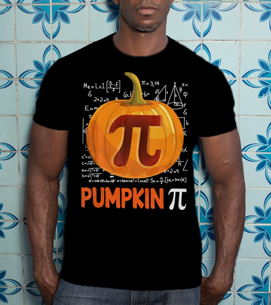 Pumpkin Pi Math Equations Halloween T-Shirt