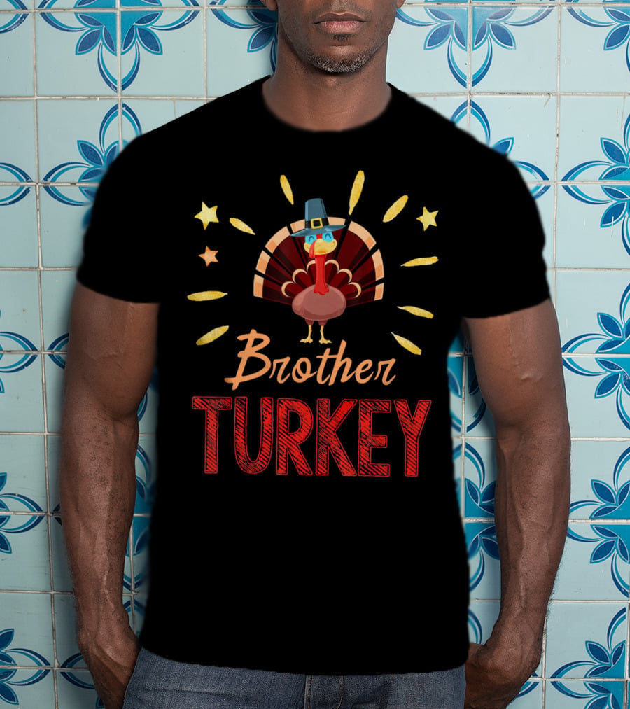 Thanksgiving Day Fall Harvest Brother Turkey T-Shirt