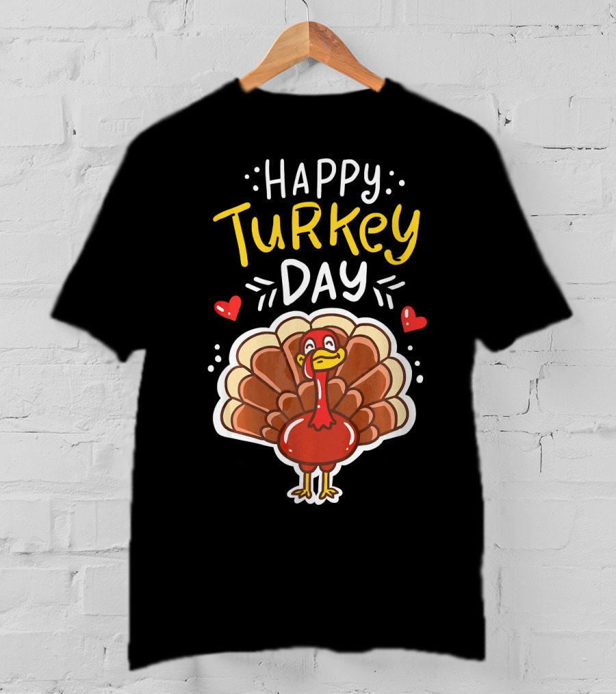 Happy Turkey Day Thanksgiving Festive T-Shirt