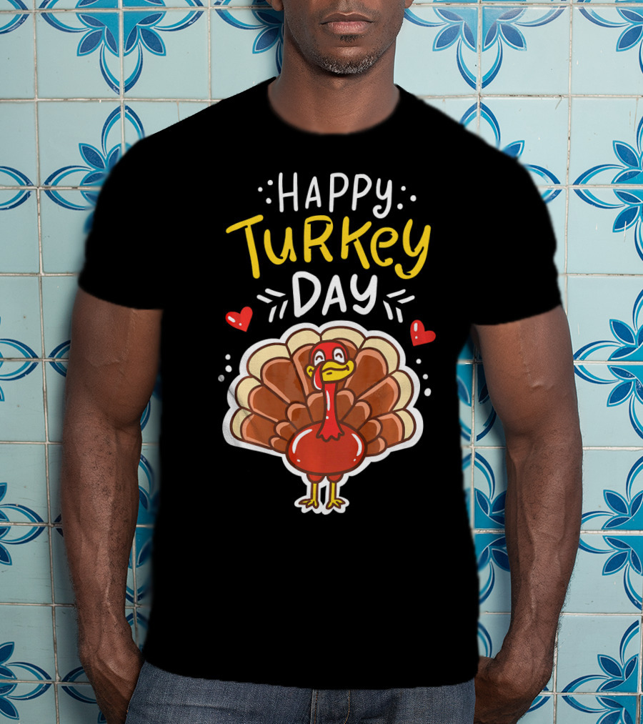 Happy Turkey Day Thanksgiving Festive T-Shirt