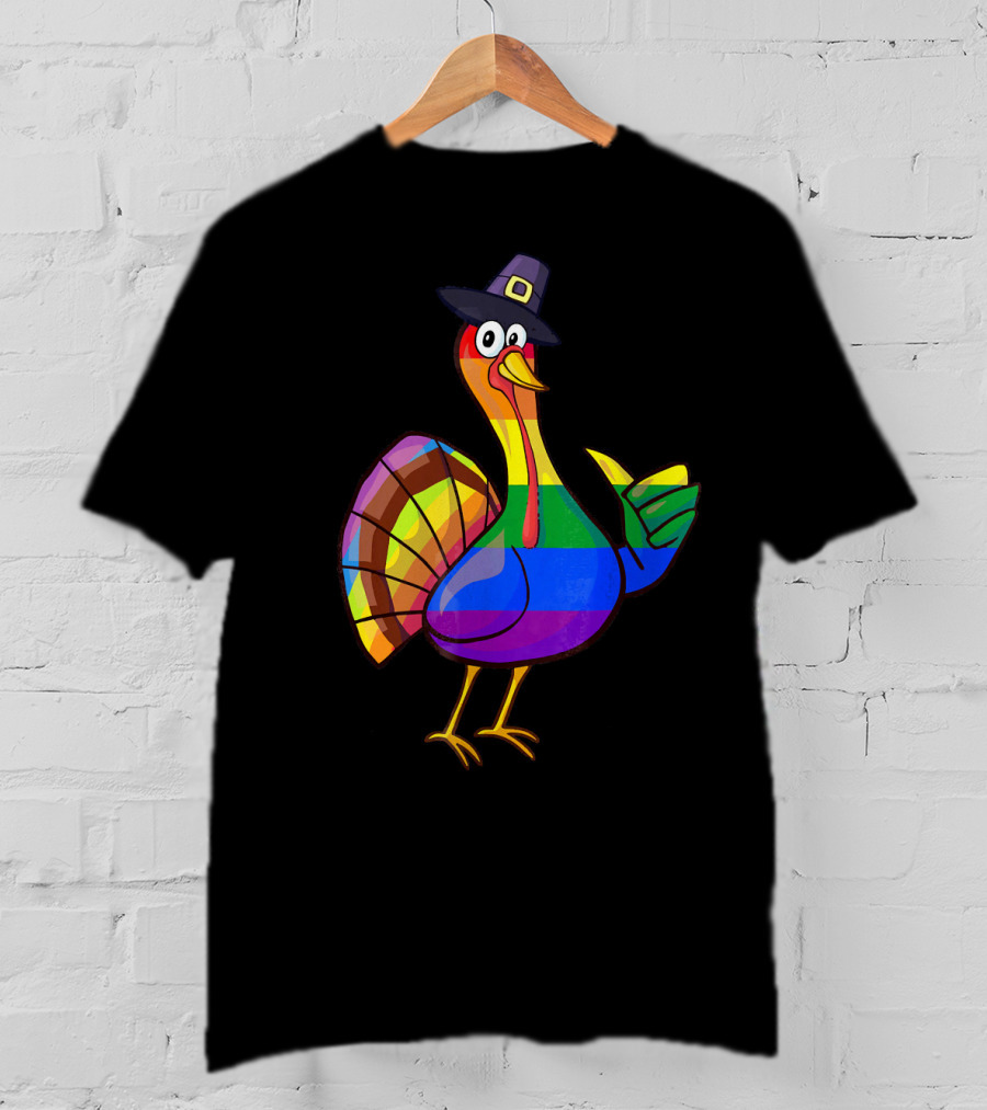 Colorful Turkey Pilgrim T-Shirt