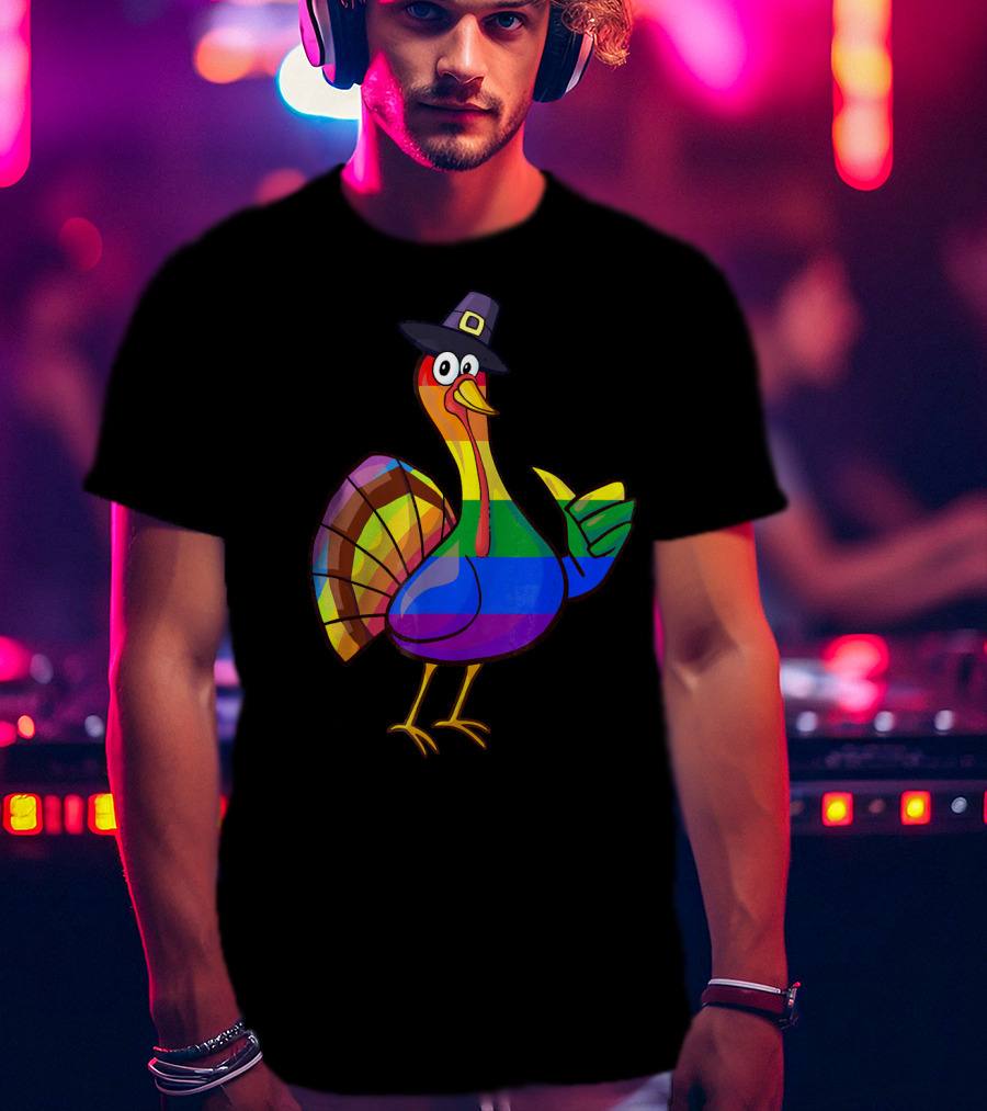 Colorful Turkey Pilgrim T-Shirt